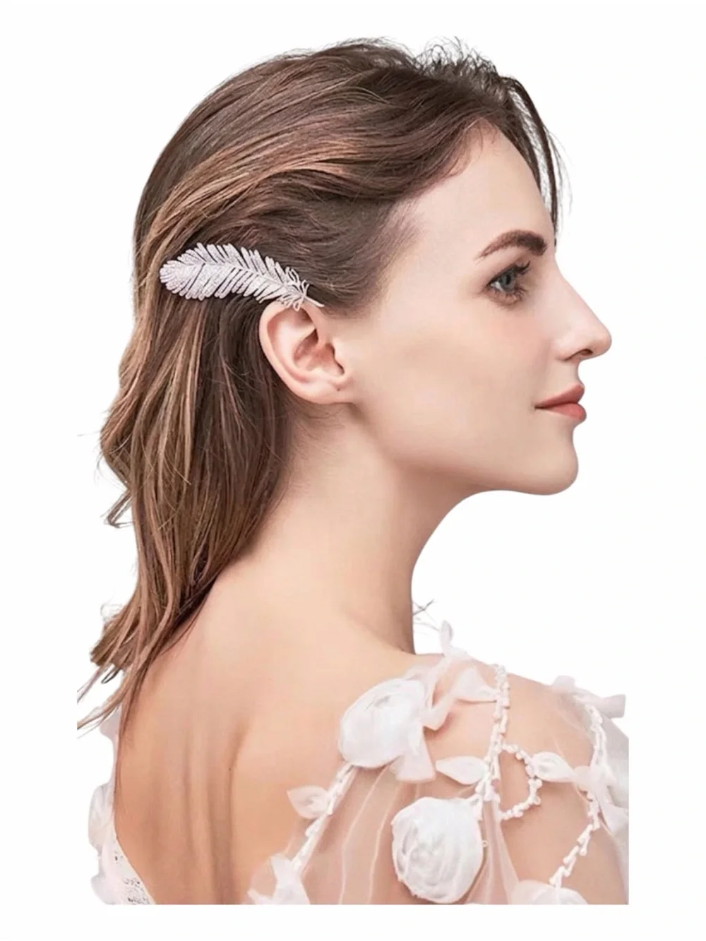 Crystal Feather Hair Clips NWT PICK 1